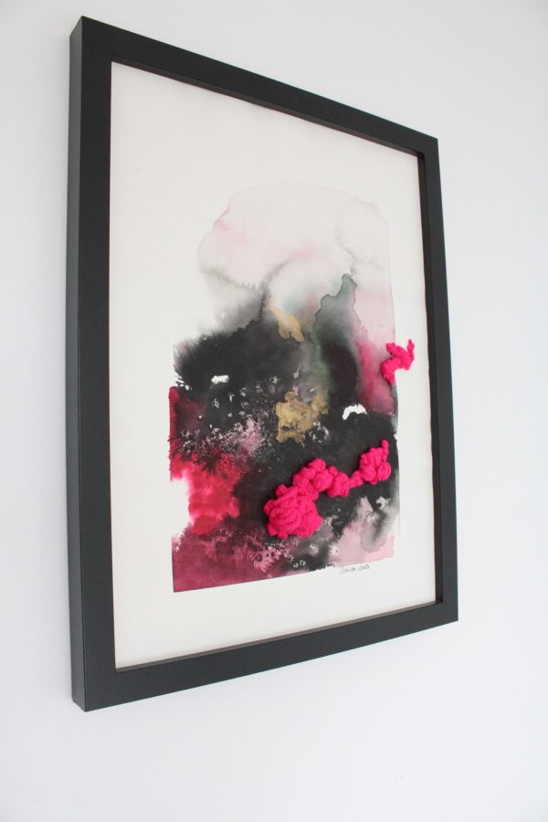 aquarelle brodée Nébuleuse 3