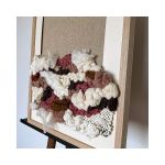 Tissage encadré tableau textile