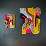 2 tapisseries murales tufting