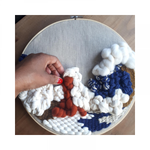 atelier tissage intuitif clarissa Vasté, art textile