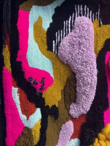 Details sculpture textile murale ATOLL Clarissa Vaste1