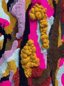 Details sculpture textile murale ATOLL Clarissa Vaste3